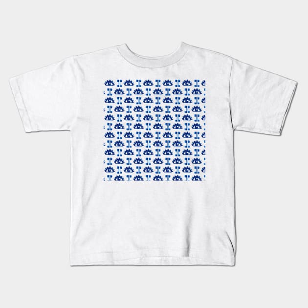 Glitter Blue Eye Kids T-Shirt by samantha_t